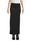 Rta Women's Solid Maxi Skirt In Black