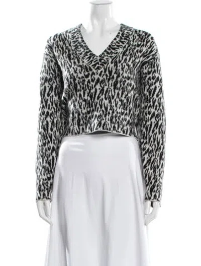 Pre-owned Rta Wool Animal Print Sweater In Multi