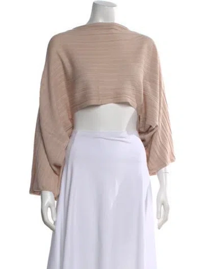 Pre-owned Rta Wool Bateau Neckline Sweater W/ Tags In Neutral