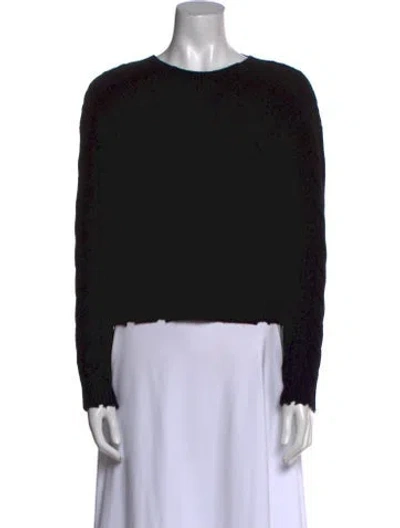 Pre-owned Rta Wool Crew Neck Sweater In Black