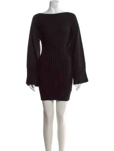 Pre-owned Rta Wool Mini Dress W/ Tags In Black