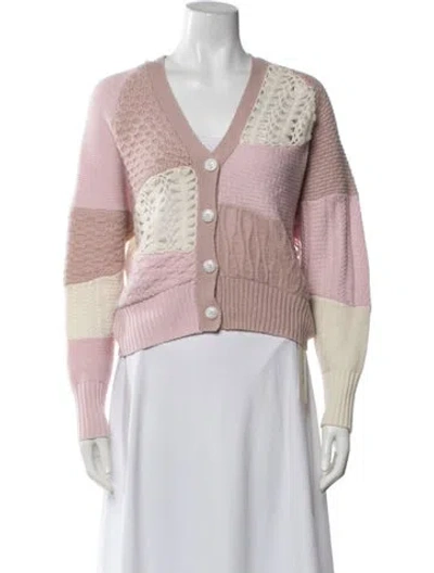Pre-owned Rta Wool Patterned Sweater In Pink