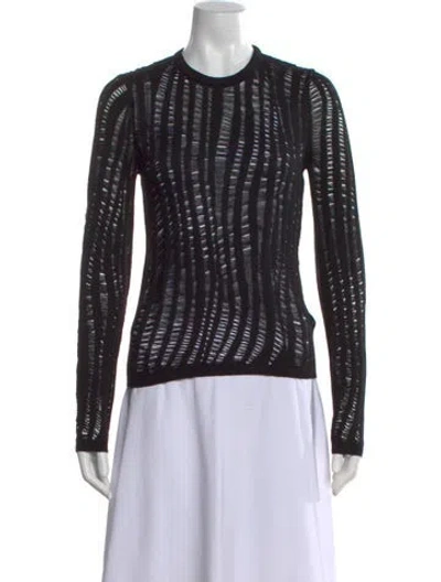 Pre-owned Rta Wool Patterned Sweater W/ Tags In Black