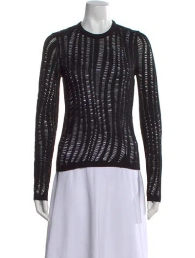 Pre-owned Rta Wool Patterned Sweater W/ Tags In Black