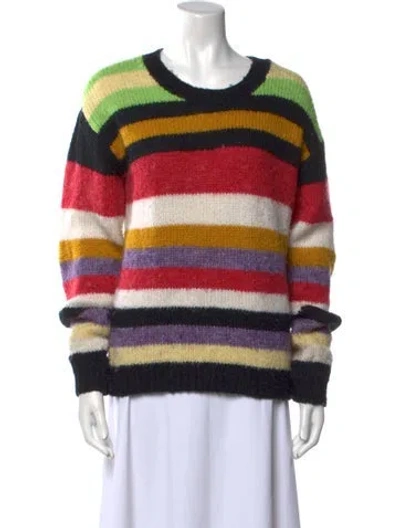 Pre-owned Rta Wool Striped Sweater In Purple