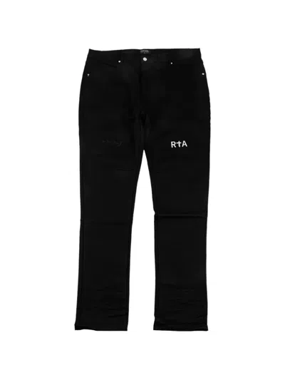 Rta X Ddg Logo-print Jeans In Black