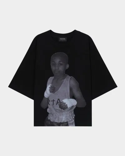 Rta X Ddg Men's Austin Portrait-print T-shirt In Black Portrait