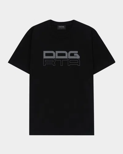 Rta X Ddg Men's Liam Graphic T-shirt In Black Barbwire