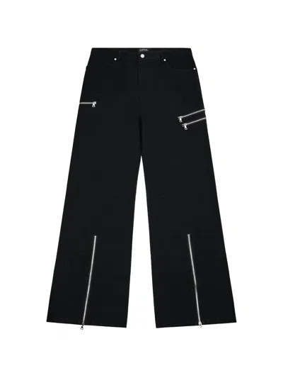 Rta X Ddg Rio Zip-detail Jeans In Black