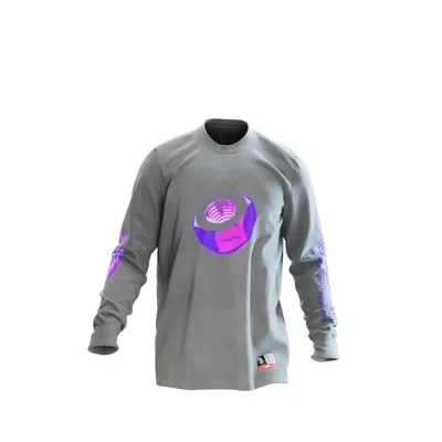 Pre-owned Rtfkt Men's  Clonex Robot Long Sleeve T-shirt In Grey
