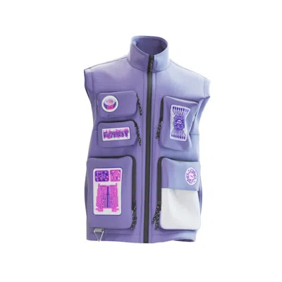Pre-owned Rtfkt Men's  Clonex Robot Utility Vest In Purple
