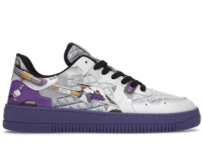 Pre-owned Rtfkt Men's  Themetapigeon Mk Sneakers In Silver/purple