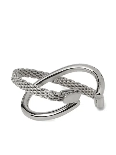 Räthel & Wolf Edward Double-hoop Earcuff In Silver