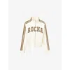 Ru & Rocka Womens Cream City Stripe Cotton Jacket In Neutral