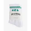 Ru & Rocka Womens  Varsity Crew Cotton-blend Socks In Multi