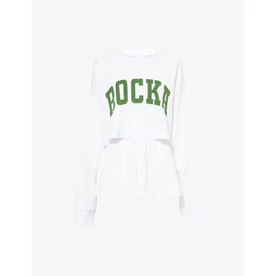 Ru & Rocka Womens White Rr Waffle Set