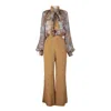 Rua & Rua Silk Shirt And Pants Set Multicolour