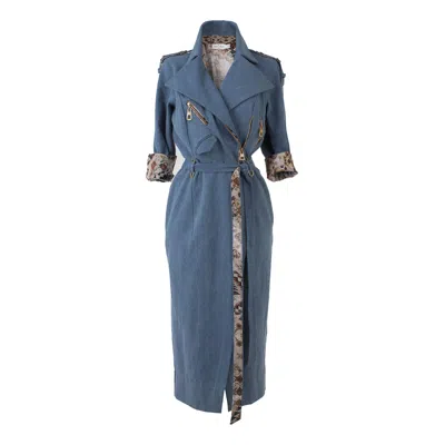 Rua & Rua Women's Blue Denim Casual Pencil Dress