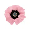 Rua & Rua Women's Blue / Pink Flower Brooch With Pearls And Crystals In Pink In Multi