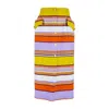 Rua & Rua Women's High-waisted Gabardine Pencil Skirt Multicolour In Orange/red