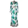 Rua & Rua Women's White Long Silk Cocktail Dress Multicolour In White