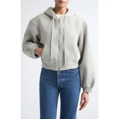 Rùadh Augustine Full Zip Hoodie In Heather Grey