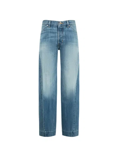 Rùadh Bijou Faded-effect Jeans In Blue