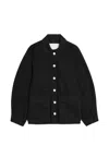 Rùadh The Constance Drawstring Denim Jacket In Black