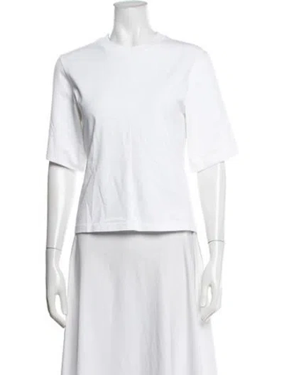 Pre-owned Rùadh Crew Neck Short Sleeve T-shirt In White