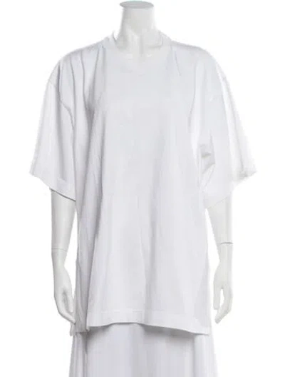 Pre-owned Rùadh Crew Neck Short Sleeve T-shirt In White