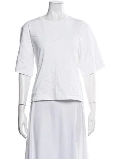 Pre-owned Rùadh Crew Neck Three-quarter Sleeve T-shirt In White