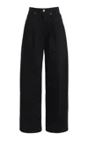 Rùadh Exclusive The Archer Rigid High-rise Wide-leg Jeans In Black