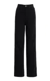Rùadh Exclusive The Kerr Stretch Ultra-high Straight-leg Jeans In Black