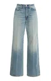 Rùadh Exclusive The Quinn Rigid High-rise Straight-leg Jeans In Blue