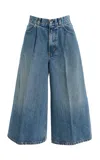 Rùadh Exclusive The Raasey Rigid High-rise Gaucho Jeans In Blue
