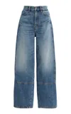 Rùadh Exclusive The Rhone Rigid High-rise Curved Jeans In Blue
