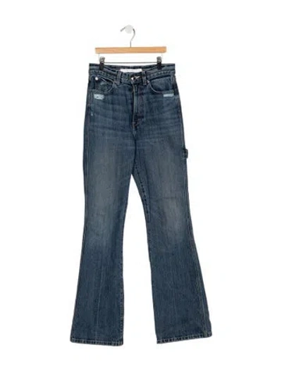 Pre-owned Rùadh High-rise Flared Jeans In Blue