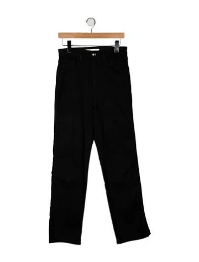 Pre-owned Rùadh High-rise Straight Leg Jeans In Black