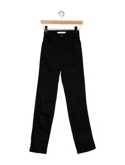 Pre-owned Rùadh High-rise Straight Leg Jeans In Black