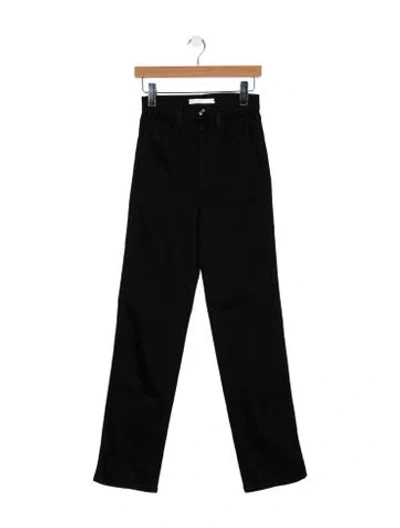 Pre-owned Rùadh High-rise Straight Leg Jeans In Black