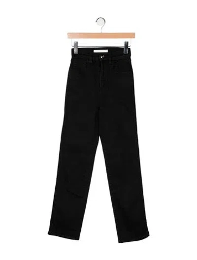 Pre-owned Rùadh High-rise Straight Leg Jeans In Black