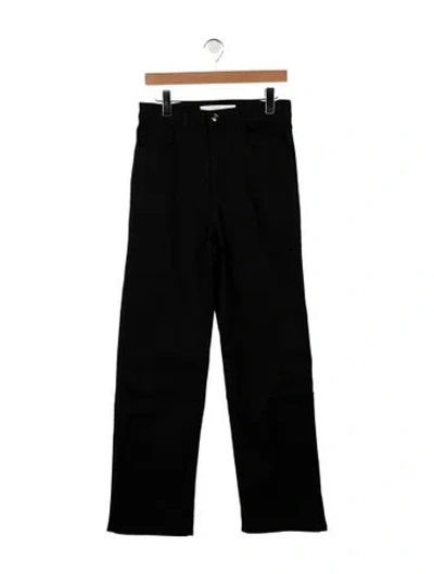 Pre-owned Rùadh High-rise Straight Leg Jeans In Black