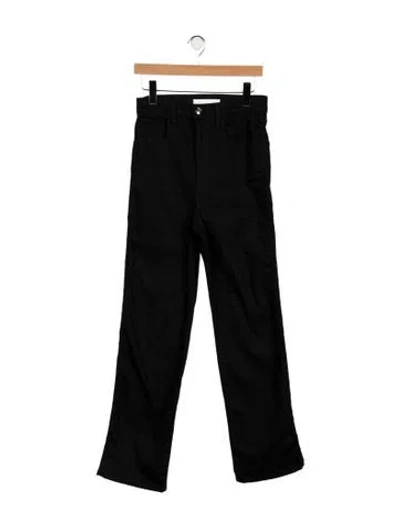 Pre-owned Rùadh High-rise Straight Leg Jeans In Black