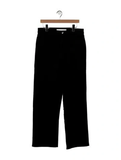 Pre-owned Rùadh High-rise Straight Leg Jeans In Black