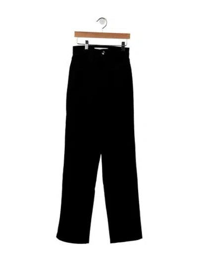 Pre-owned Rùadh High-rise Straight Leg Jeans In Black