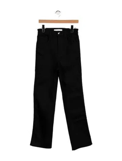 Pre-owned Rùadh High-rise Straight Leg Jeans In Black