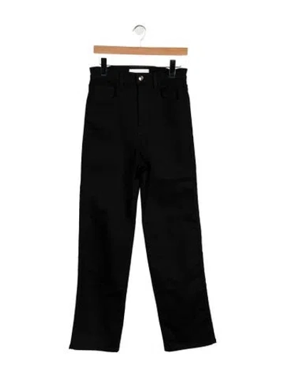 Pre-owned Rùadh High-rise Straight Leg Jeans In Black