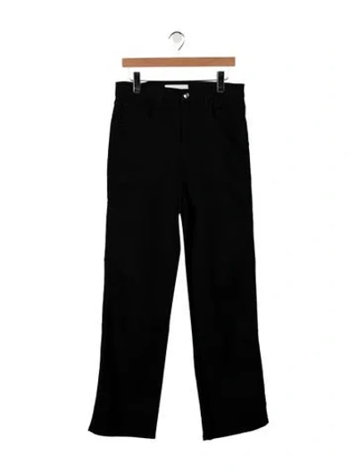 Pre-owned Rùadh High-rise Straight Leg Jeans In Black