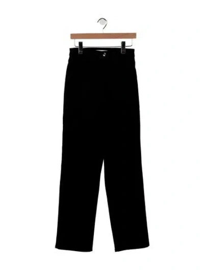 Pre-owned Rùadh High-rise Straight Leg Jeans In Black