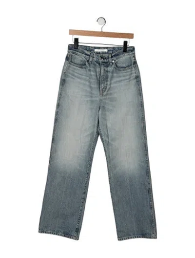Pre-owned Rùadh High-rise Straight Leg Jeans In Blue